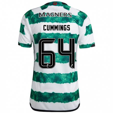 Kandiny Hombre Camiseta Daniel Cummings #64 Verde 1ª Equipación 2023/24 La Camisa Chile