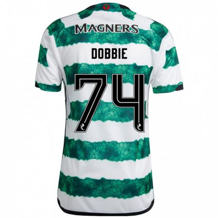 Kandiny Hombre Camiseta Lewis Dobbie #74 Verde 1ª Equipación 2023/24 La Camisa Chile
