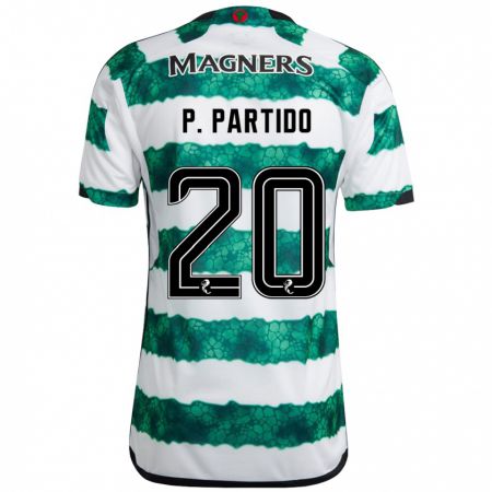 Kandiny Hombre Camiseta Paula Partido #20 Verde 1ª Equipación 2023/24 La Camisa Chile