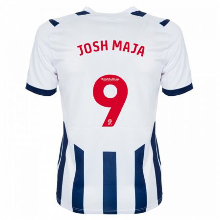 Kandiny Hombre Camiseta Josh Maja #9 Blanco 1ª Equipación 2023/24 La Camisa Chile