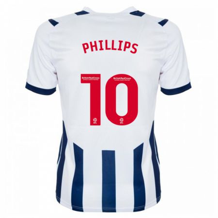 Kandiny Hombre Camiseta Matt Phillips #10 Blanco 1ª Equipación 2023/24 La Camisa Chile