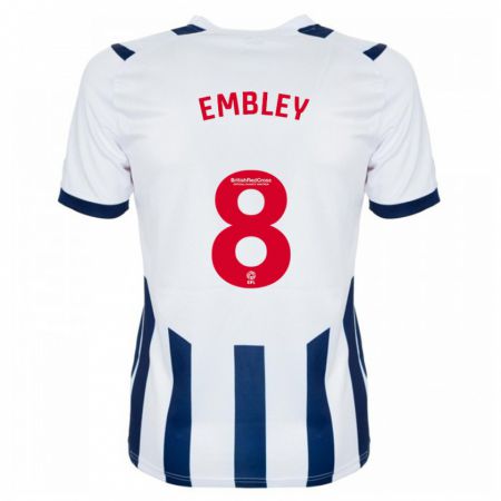 Kandiny Hombre Camiseta Rosie Embley #8 Blanco 1ª Equipación 2023/24 La Camisa Chile