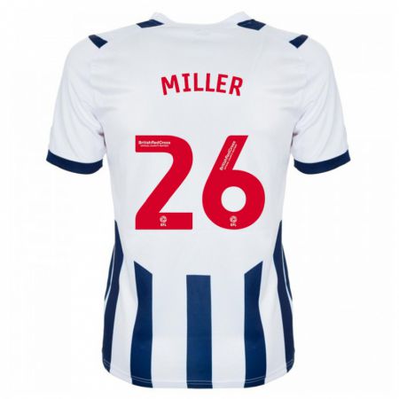 Kandiny Hombre Camiseta Nna Miller #26 Blanco 1ª Equipación 2023/24 La Camisa Chile