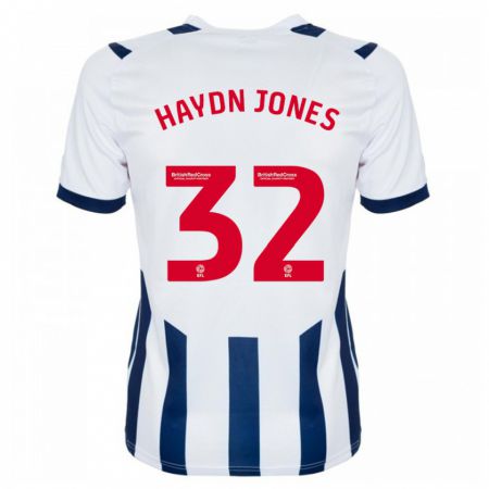 Kandiny Hombre Camiseta Mackenzie Haydn-Jones #32 Blanco 1ª Equipación 2023/24 La Camisa Chile