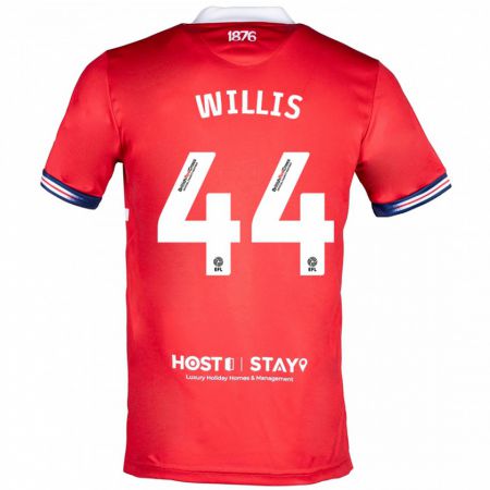 Kandiny Hombre Camiseta Pharrell Willis #44 Rojo 1ª Equipación 2023/24 La Camisa Chile