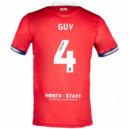 Kandiny Hombre Camiseta Bethany Guy #4 Rojo 1ª Equipación 2023/24 La Camisa Chile