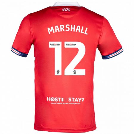 Kandiny Hombre Camiseta Eve Marshall #12 Rojo 1ª Equipación 2023/24 La Camisa Chile