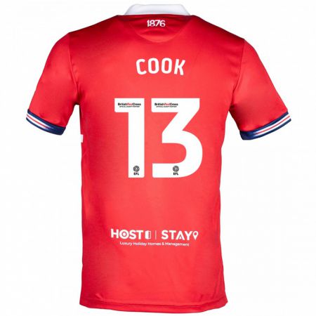 Kandiny Hombre Camiseta Ruby Cook #13 Rojo 1ª Equipación 2023/24 La Camisa Chile