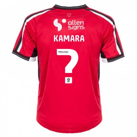 Kandiny Hombre Camiseta Mj Kamara #0 Rojo 1ª Equipación 2023/24 La Camisa Chile