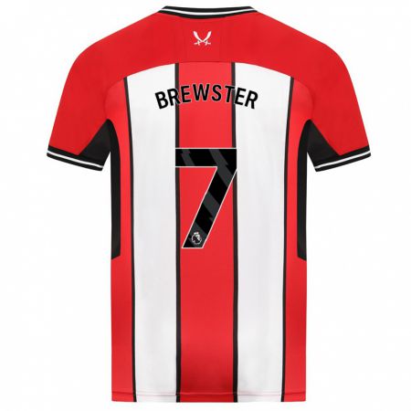 Kandiny Hombre Camiseta Rhian Brewster #7 Rojo 1ª Equipación 2023/24 La Camisa Chile