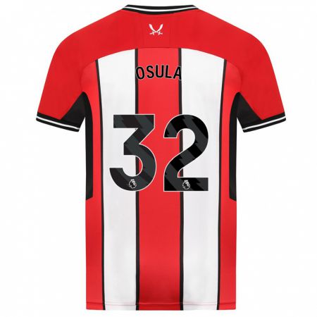 Kandiny Hombre Camiseta William Osula #32 Rojo 1ª Equipación 2023/24 La Camisa Chile