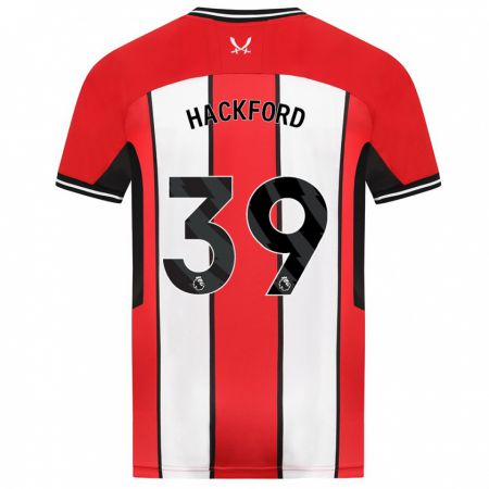 Kandiny Hombre Camiseta Antwoine Hackford #39 Rojo 1ª Equipación 2023/24 La Camisa Chile