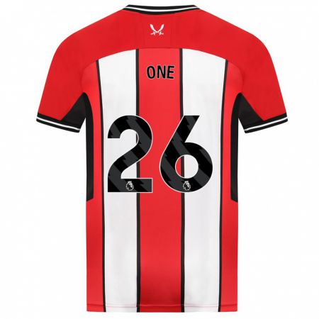 Kandiny Hombre Camiseta Ryan Oné #26 Rojo 1ª Equipación 2023/24 La Camisa Chile