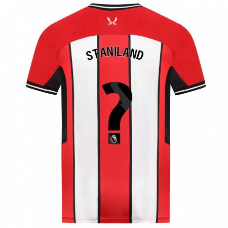 Kandiny Hombre Camiseta Charlie Staniland #0 Rojo 1ª Equipación 2023/24 La Camisa Chile