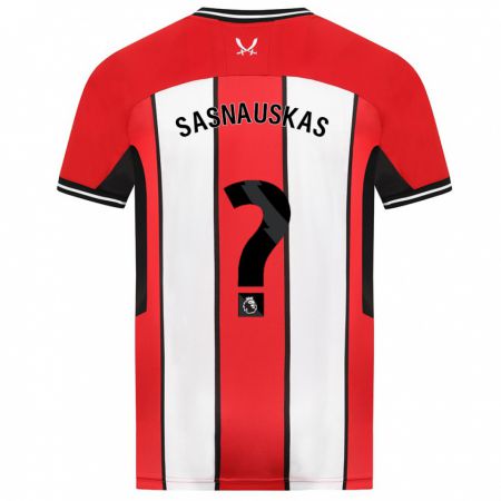 Kandiny Hombre Camiseta Dovydas Sasnauskas #0 Rojo 1ª Equipación 2023/24 La Camisa Chile