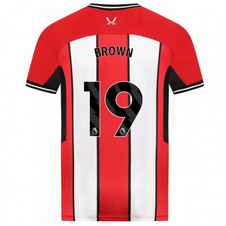 Kandiny Hombre Camiseta Alanta Brown #19 Rojo 1ª Equipación 2023/24 La Camisa Chile