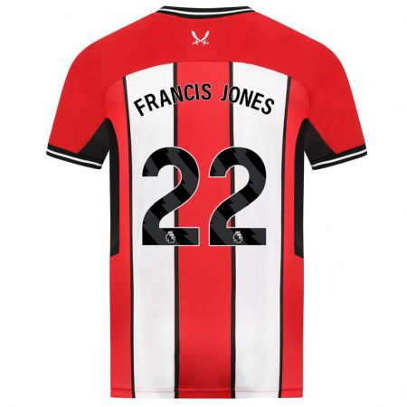 Kandiny Hombre Camiseta Maria Francis-Jones #22 Rojo 1ª Equipación 2023/24 La Camisa Chile
