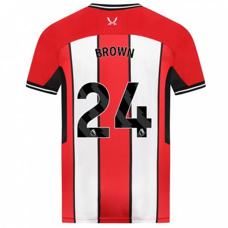 Kandiny Hombre Camiseta Rachel Brown #24 Rojo 1ª Equipación 2023/24 La Camisa Chile