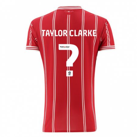 Kandiny Hombre Camiseta Omar Taylor-Clarke #0 Rojo 1ª Equipación 2023/24 La Camisa Chile
