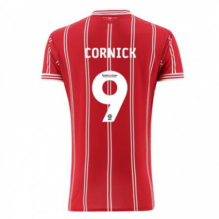 Kandiny Hombre Camiseta Harry Cornick #9 Rojo 1ª Equipación 2023/24 La Camisa Chile