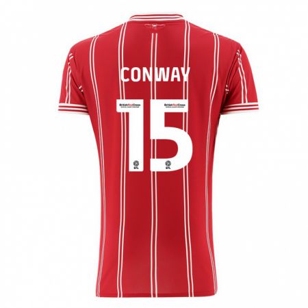 Kandiny Hombre Camiseta Tommy Conway #15 Rojo 1ª Equipación 2023/24 La Camisa Chile