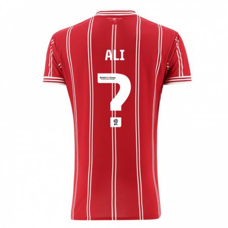 Kandiny Hombre Camiseta Zack Ali #0 Rojo 1ª Equipación 2023/24 La Camisa Chile