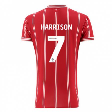 Kandiny Hombre Camiseta Abi Harrison #7 Rojo 1ª Equipación 2023/24 La Camisa Chile