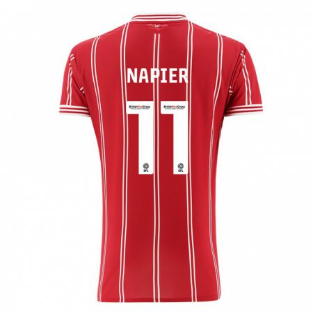 Kandiny Hombre Camiseta Jamie-Lee Napier #11 Rojo 1ª Equipación 2023/24 La Camisa Chile