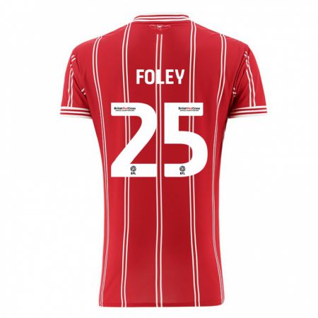 Kandiny Hombre Camiseta Erin Foley #25 Rojo 1ª Equipación 2023/24 La Camisa Chile