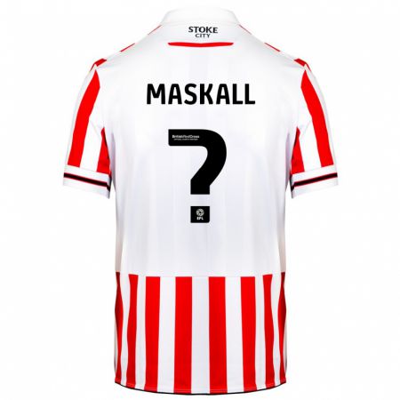 Kandiny Hombre Camiseta Josh Maskall #0 Rojo Blanco 1ª Equipación 2023/24 La Camisa Chile