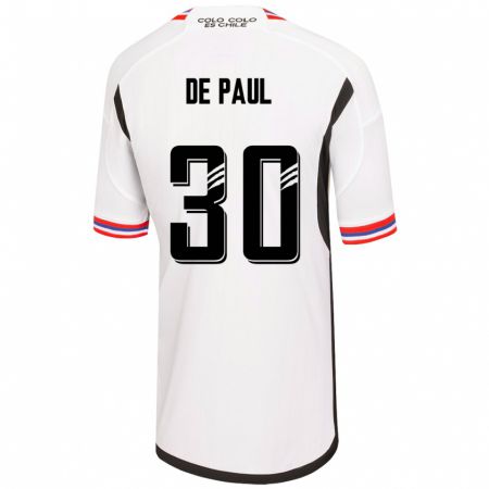 Kandiny Hombre Camiseta Fernando De Paul #30 Blanco 1ª Equipación 2023/24 La Camisa Chile
