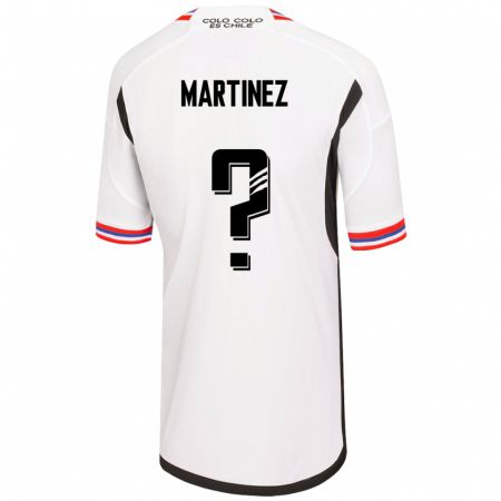 Kandiny Hombre Camiseta Iván Martínez #0 Blanco 1ª Equipación 2023/24 La Camisa Chile