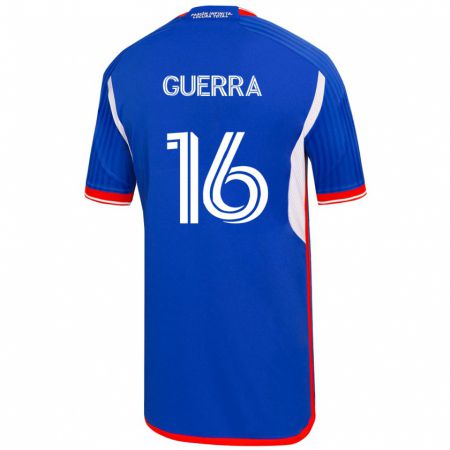 Kandiny Hombre Camiseta Nicolás Guerra #16 Azul 1ª Equipación 2023/24 La Camisa Chile