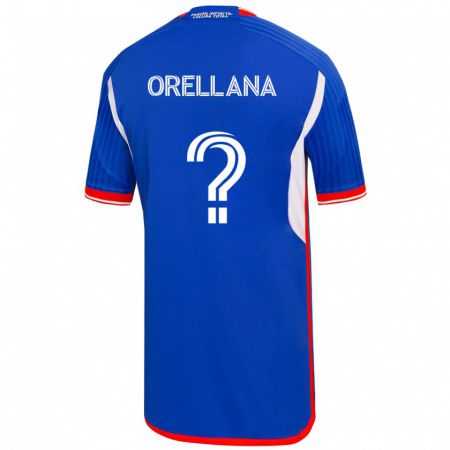 Kandiny Hombre Camiseta Bastián Orellana #0 Azul 1ª Equipación 2023/24 La Camisa Chile