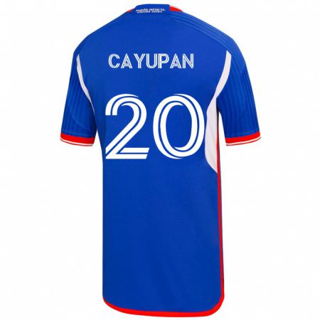 Kandiny Hombre Camiseta Natalia Cayupán #20 Azul 1ª Equipación 2023/24 La Camisa Chile