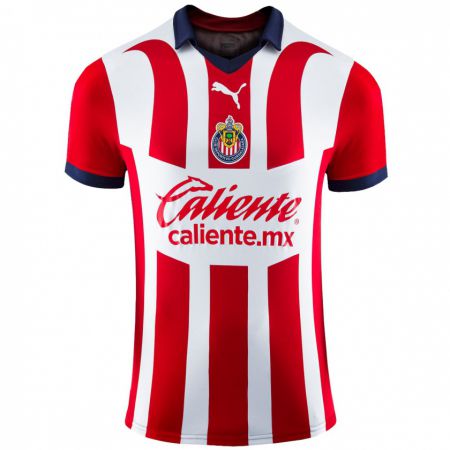 Kandiny Hombre Camiseta Pável Pérez #6 Rojo 1ª Equipación 2023/24 La Camisa Chile