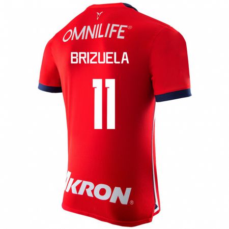 Kandiny Hombre Camiseta Isaác Brizuela #11 Rojo 1ª Equipación 2023/24 La Camisa Chile