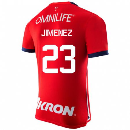 Kandiny Hombre Camiseta Miguel Jiménez #23 Rojo 1ª Equipación 2023/24 La Camisa Chile