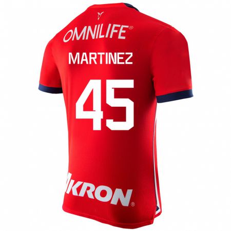 Kandiny Hombre Camiseta Raúl Martínez #45 Rojo 1ª Equipación 2023/24 La Camisa Chile