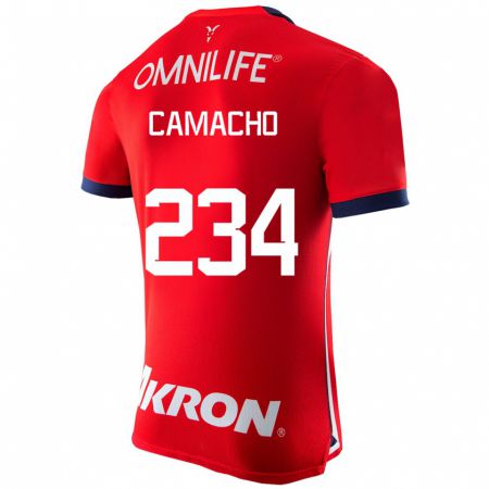 Kandiny Hombre Camiseta Xandor Camacho #234 Rojo 1ª Equipación 2023/24 La Camisa Chile