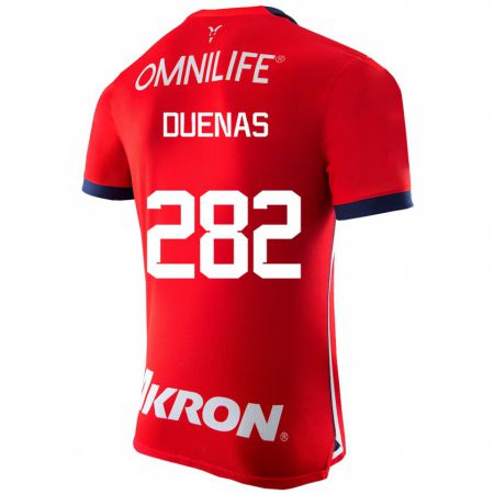 Kandiny Hombre Camiseta Omar Dueñas #282 Rojo 1ª Equipación 2023/24 La Camisa Chile