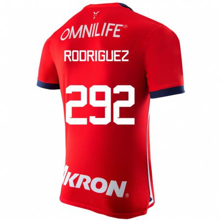 Kandiny Hombre Camiseta Emiliano Rodríguez #292 Rojo 1ª Equipación 2023/24 La Camisa Chile