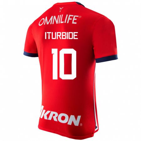 Kandiny Hombre Camiseta Adriana Iturbide #10 Rojo 1ª Equipación 2023/24 La Camisa Chile