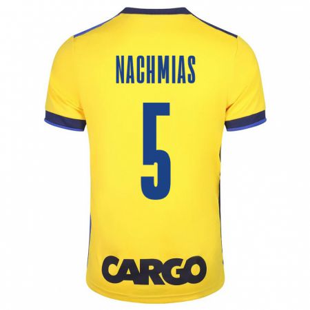 Kandiny Hombre Camiseta Idan Nachmias #5 Amarillo 1ª Equipación 2023/24 La Camisa Chile