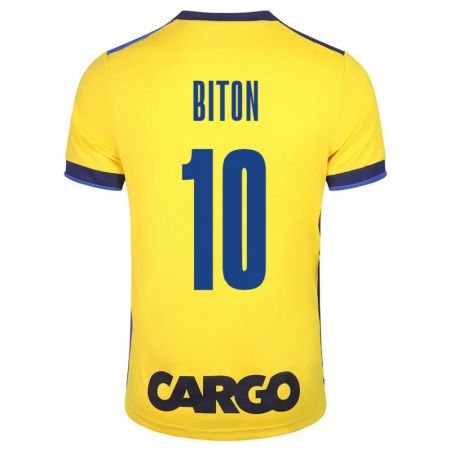 Kandiny Hombre Camiseta Dan Biton #10 Amarillo 1ª Equipación 2023/24 La Camisa Chile
