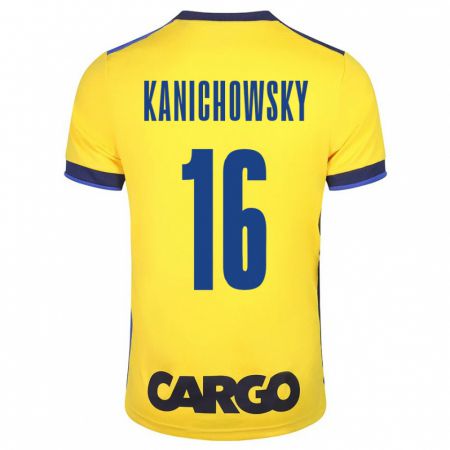 Kandiny Hombre Camiseta Gabi Kanichowsky #16 Amarillo 1ª Equipación 2023/24 La Camisa Chile