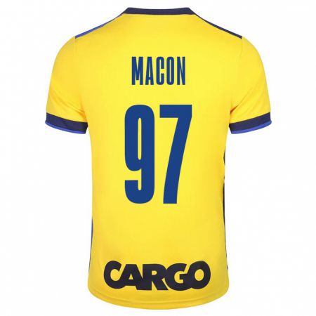 Kandiny Hombre Camiseta Yvann Maçon #97 Amarillo 1ª Equipación 2023/24 La Camisa Chile