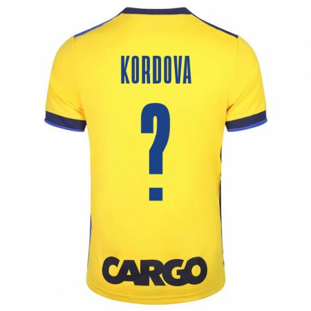 Kandiny Hombre Camiseta Adir Kordova #0 Amarillo 1ª Equipación 2023/24 La Camisa Chile