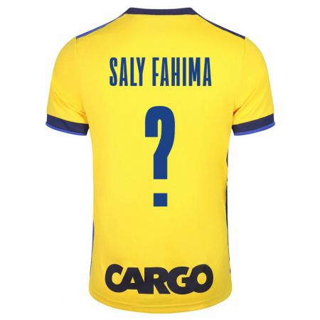 Kandiny Hombre Camiseta Israel Saly Fahima #0 Amarillo 1ª Equipación 2023/24 La Camisa Chile