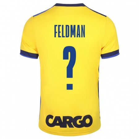 Kandiny Hombre Camiseta Ron Feldman #0 Amarillo 1ª Equipación 2023/24 La Camisa Chile